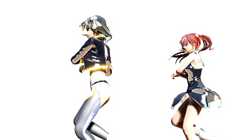 Horny lesbian girls kanon & aria having fun mmd by tsunpai