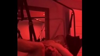 Muscle daddies fuck hard in a sling Muscle daddies fuck hard in a sling
