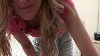 Very horny blonde teen strips and masturbates on bed Very horny blonde teen strips and masturbates on bed