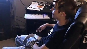 Hot gay jared is jumpy about his very first time wanking off on Hot gay jared is jumpy about his very first time wanking off on