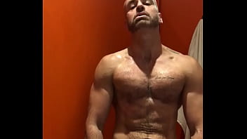 Public shower wank Public shower wank
