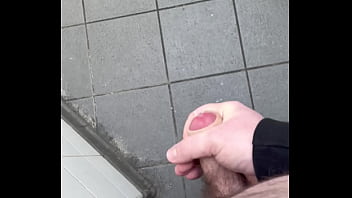 Public cum fat guy