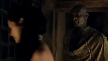 White woman fucks black warrior in spartacus White woman fucks black warrior in spartacus