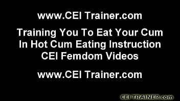 Cei cum eating domination and femdom vids Cei cum eating domination and femdom vids