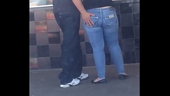 Candid blue jean ass Candid blue jean ass