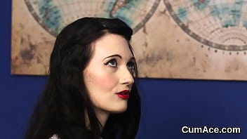 Alluring chick loves a deep throat and good deal of cum on her face Alluring chick loves a deep throat and good deal of cum on her face