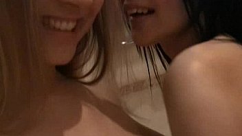 Angelina and nomy teasing in the afternoon