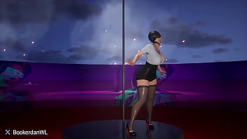 Stripper rides pole Stripper rides pole