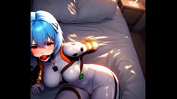 Rei ayanami in tight suit tied Rei ayanami in tight suit tied