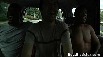 Black gay dude get his big dick sucked by white twink 05 Black gay dude get his big dick sucked by white twink 05