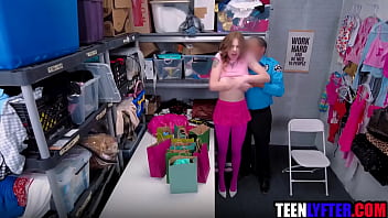 Ginger teen thief bribes security to avoid arrest Ginger teen thief bribes security to avoid arrest