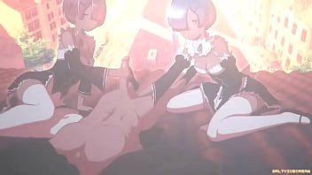 Rem e ran pagando um boquete Rem e ran pagando um boquete