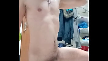 Hot naked guy is doing workout and he is horny Hot naked guy is doing workout and he is horny