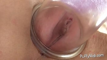 Penis pump for my blond cunt