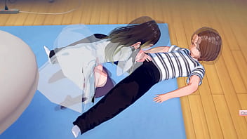 A very good blowjob hentai by a brunette A very good blowjob hentai by a brunette