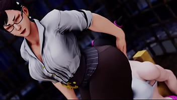 Street fighter li sitting on juri's face Street fighter li sitting on juri's face
