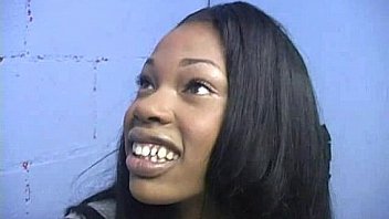 Ebony teen shows off her blowjob skills at gloryhole 9 Ebony teen shows off her blowjob skills at gloryhole 9