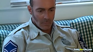 Hot muscular daddies dreamy threesome