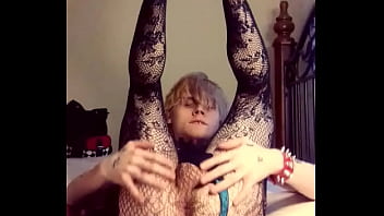 Femboyscotty23 red plaid dress femboy spreads cheeks and opens asshole for you