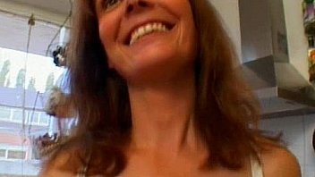 Hot amateur milf gets fucked in her kitchen Hot amateur milf gets fucked in her kitchen