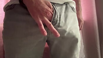 Big white cock explodes from grey jeans it's a big english cock Big white cock explodes from grey jeans it's a big english cock