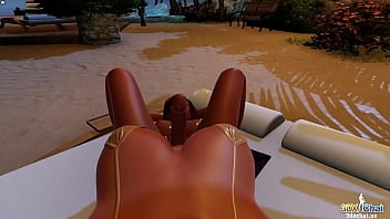 Two futa sluts fuck on the beach Two futa sluts fuck on the beach