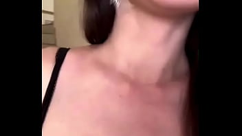 My stepmom shows her milky boobs and fucks her pussy with her fingers