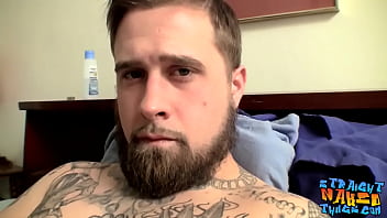 Hung straight amateur cums while jerking