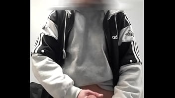 Exhib and handjob in the gym locker room Exhib and handjob in the gym locker room