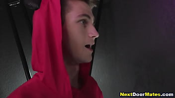 Hot jocks have bareback anal sex during halloween Hot jocks have bareback anal sex during halloween