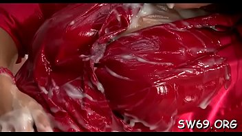 Kinky floozy overspread in slime Kinky floozy overspread in slime