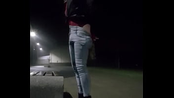 Slave pee her jeans