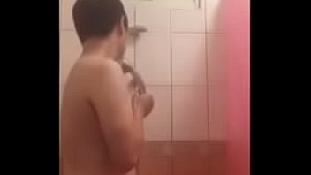 Chinese guy bathing Chinese guy bathing