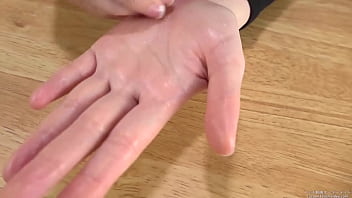 Wet woman's hand Wet woman's hand