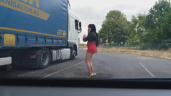 Topless dance outside Topless dance outside
