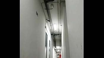 Running naked in a public hallway Running naked in a public hallway