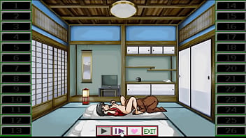 Hot 18 yo girl hentai having sex with a man in her oriental house in erotic hentai game