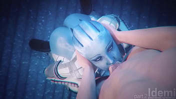 Liara blowjob and facial