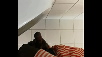 Black guy showing his dick and giving it a rub Black guy showing his dick and giving it a rub