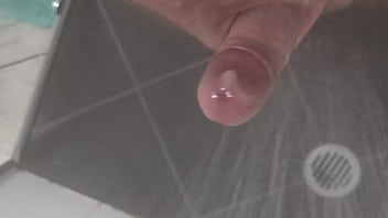 Cumming in the shower