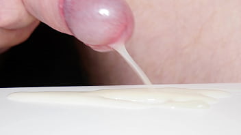 Licking precum wth big creamy cumshot Licking precum wth big creamy cumshot