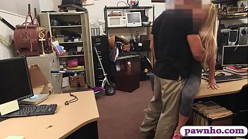 Tight blonde drilled by horny pawn dude Tight blonde drilled by horny pawn dude