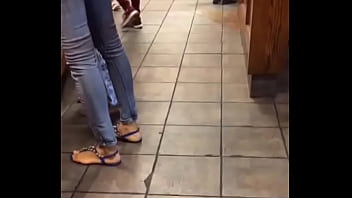 Tall ebony candid feet Tall ebony candid feet