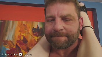 Transgender manager gets fucked on office desk