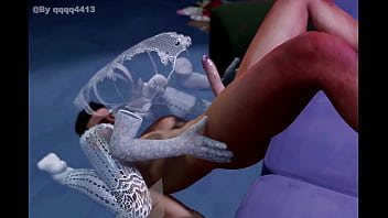 Invisible girl living clothes white lace outfit below job Invisible girl living clothes white lace outfit below job