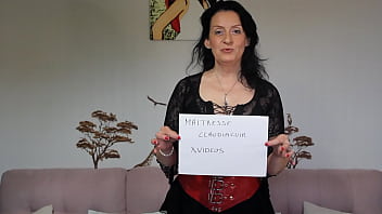 Video de vérification de maitresse claudiacuir dominatrice francaise