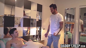Stepdad deepthroats twinks cock Stepdad deepthroats twinks cock