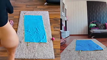 Intense dual cam naked yoga session you won't believe what happens next Intense dual cam naked yoga session you won't believe what happens next