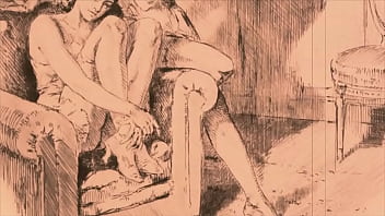 Retro erotic drawings