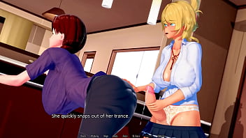 Futanari gets horney from stepmom and beats off Futanari gets horney from stepmom and beats off